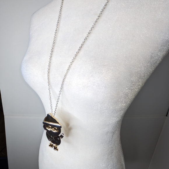 Howard's NWT Holiday Icon Christmas Santa necklace silver gold - Picture 5 of 15